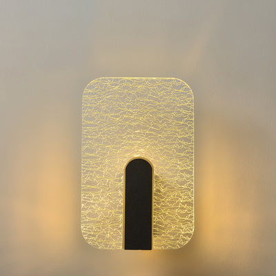 Modern Minimalist Rectangle Square Hardware Acrylic LED Wall Sconce Lamp For Bedside