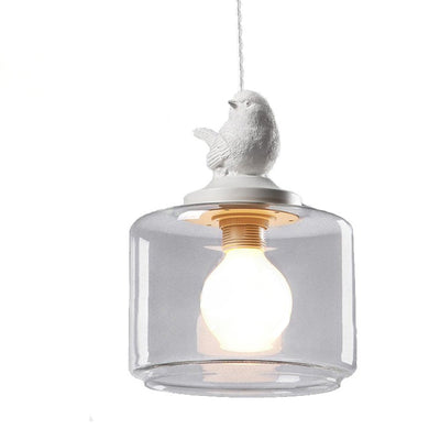 Contemporary Creative Bird Resin Glass 1 - Light Pendant Light For Dining Room