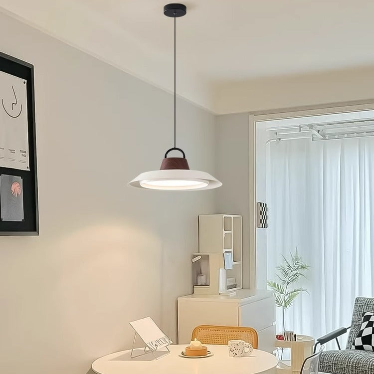 Moderne Einfachheit Aluminium zylindrische LED-Pendelleuchte 