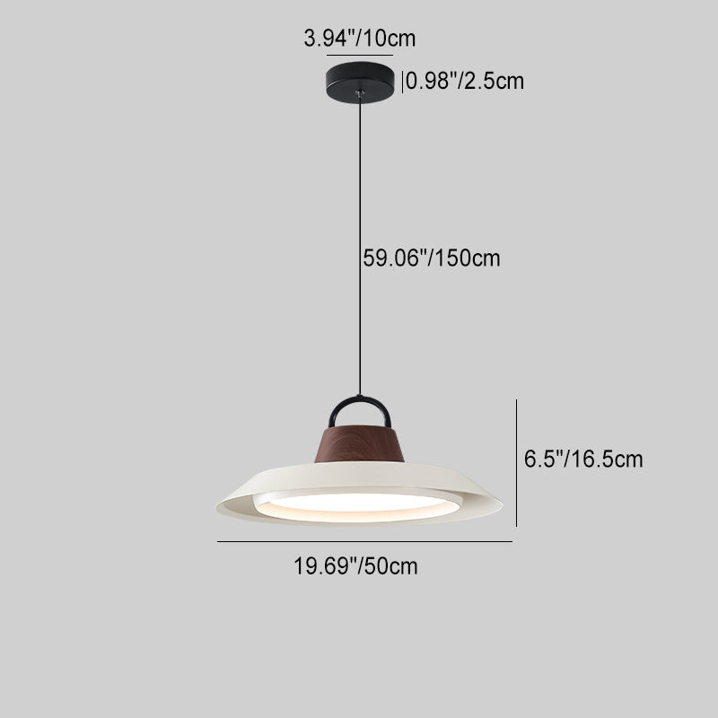 Moderne Einfachheit Aluminium zylindrische LED-Pendelleuchte 