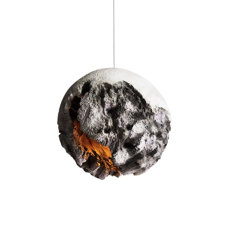 Contemporary Creative Polystyrene Irregular Planet 1 - Light Pendant Light For Dining Room