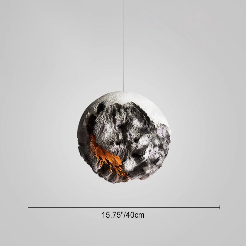 Contemporary Creative Polystyrene Irregular Planet 1 - Light Pendant Light For Dining Room