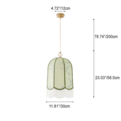 Traditional Chinese Embroidery Fabric Iron 1 - Light Pendant Light For Living Room