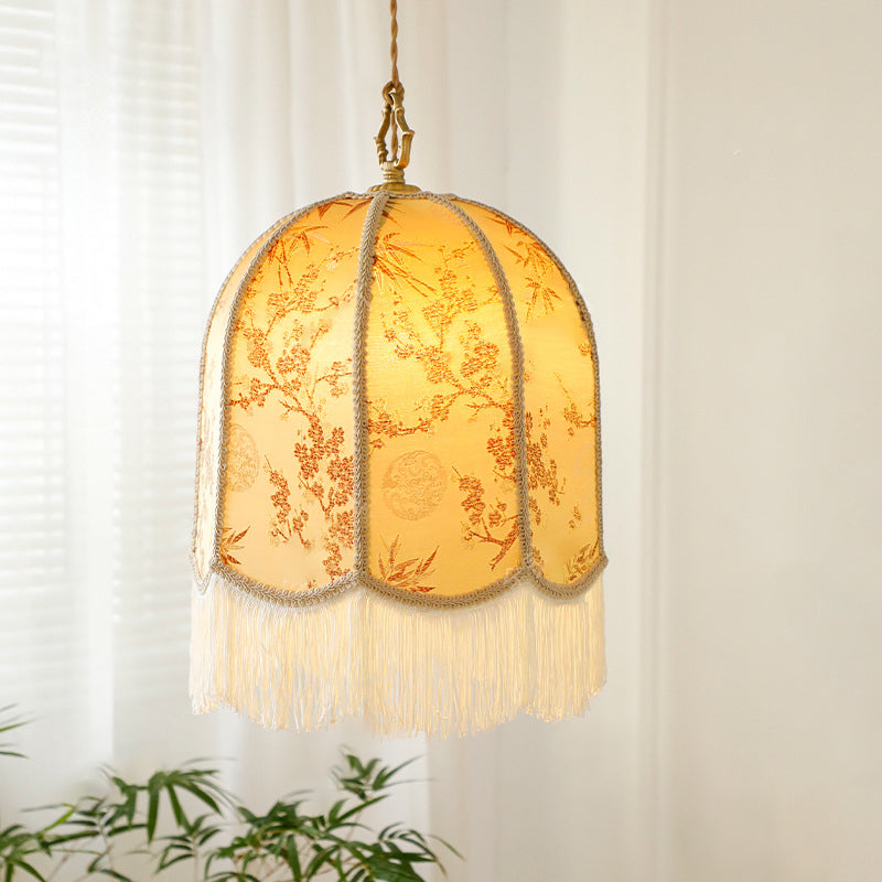 Traditional Chinese Embroidery Fabric Iron 1 - Light Pendant Light For Living Room