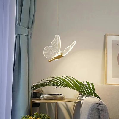 Zeitgenössische kreative Schmetterling Acryl Hardware 1/2 - Licht LED Pendelleuchte für Schlafzimmer 