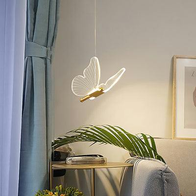 Zeitgenössische kreative Schmetterling Acryl Hardware 1/2 - Licht LED Pendelleuchte für Schlafzimmer 