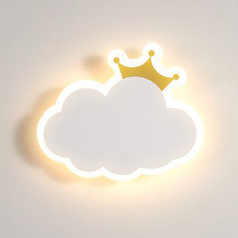 Moderne Einfachheit Wolken Acryl Eisen LED Wandleuchte Lampe für Nacht 