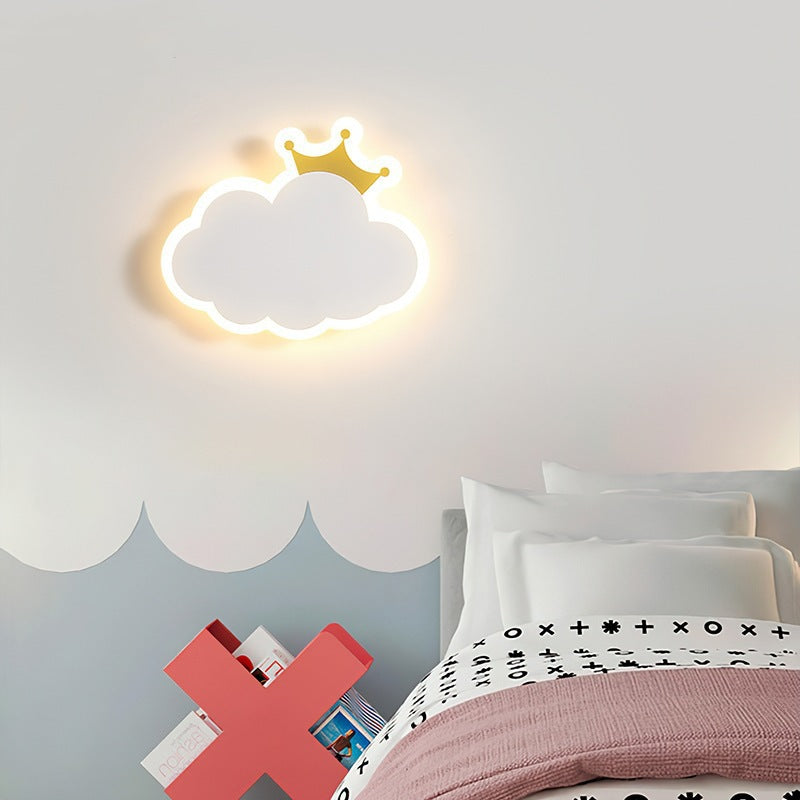 Moderne Einfachheit Wolken Acryl Eisen LED Wandleuchte Lampe für Nacht 