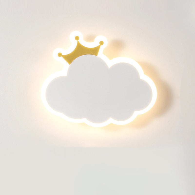 Moderne Einfachheit Wolken Acryl Eisen LED Wandleuchte Lampe für Nacht 