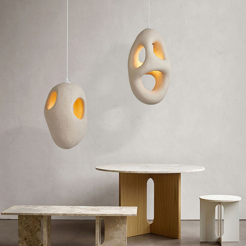 Contemporary Creative Porous Polystyrene 1 - Light Pendant Light For Dining Room