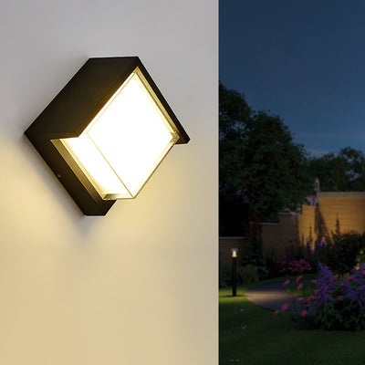 Moderne Einfachheit Halbkreis Acryl Aluminium LED Wandleuchte Lampe für Garten 