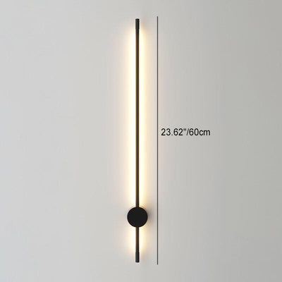 Modern Art Deco Long Stick Iron Aluminum Silicone LED Wall Sconce Lamp For Living Room