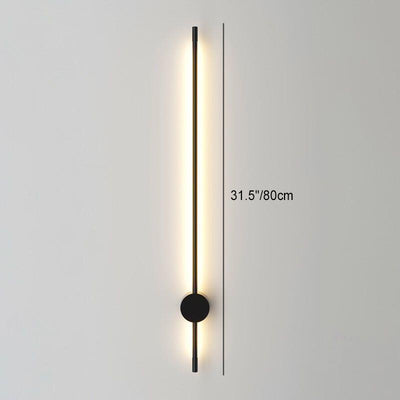 Modern Art Deco Long Stick Iron Aluminum Silicone LED Wall Sconce Lamp For Living Room