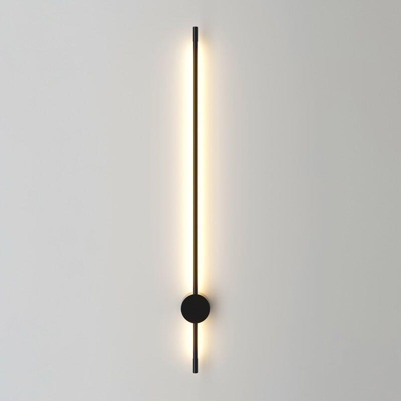 Modern Art Deco Long Stick Iron Aluminum Silicone LED Wall Sconce Lamp For Living Room