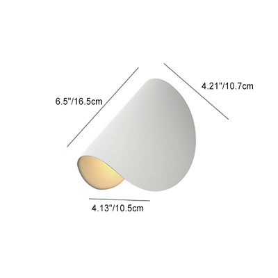 Modern Minimalist Round Free Adjustment Aluminum Hardware 1 - Light Wall Sconce Lamp For Hallways