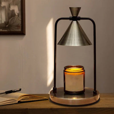 Contemporary Retro Iron Cone Shade Steel Base 1 - Light Melting Wax Table Lamp For Bedroom