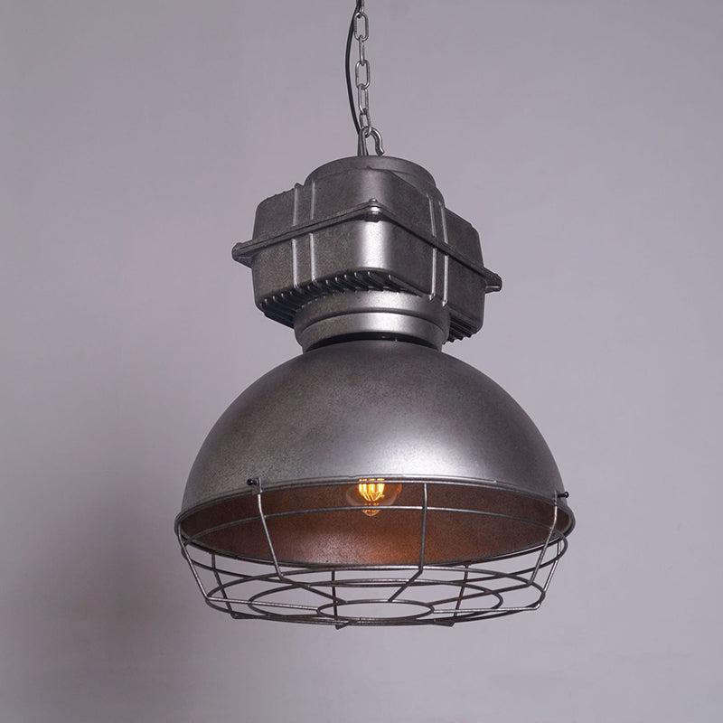 Contemporary Industrial Semicircle Stainless Steel Aluminum 1 - Light Pendant Light For Dining Room