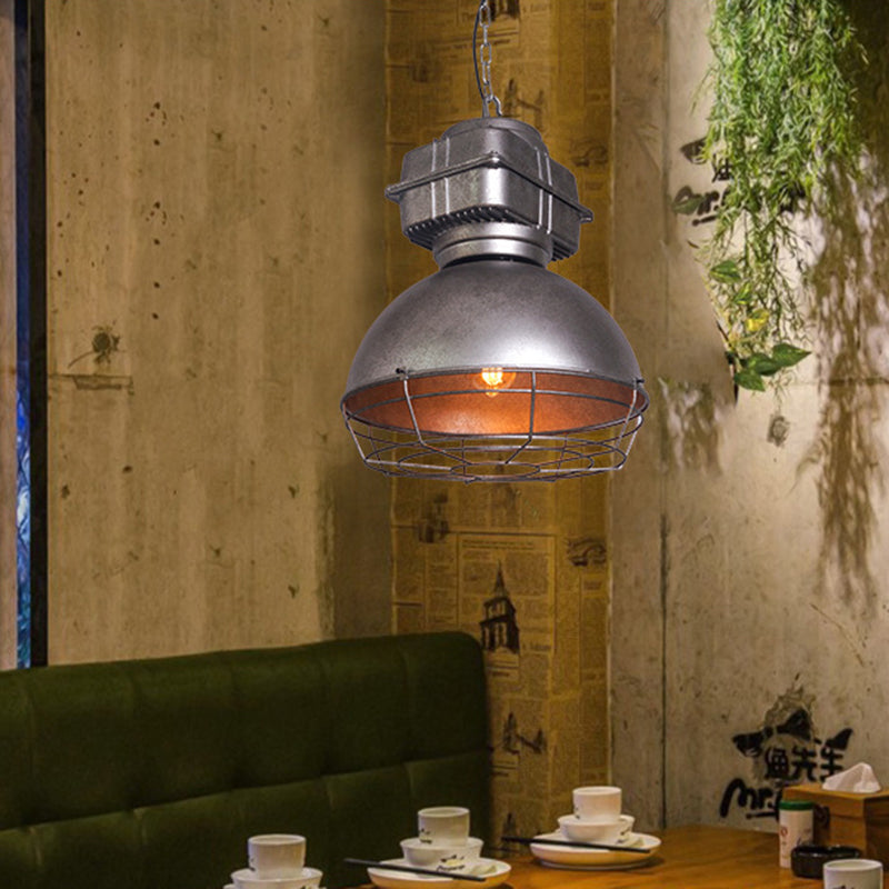 Contemporary Industrial Semicircle Stainless Steel Aluminum 1 - Light Pendant Light For Dining Room