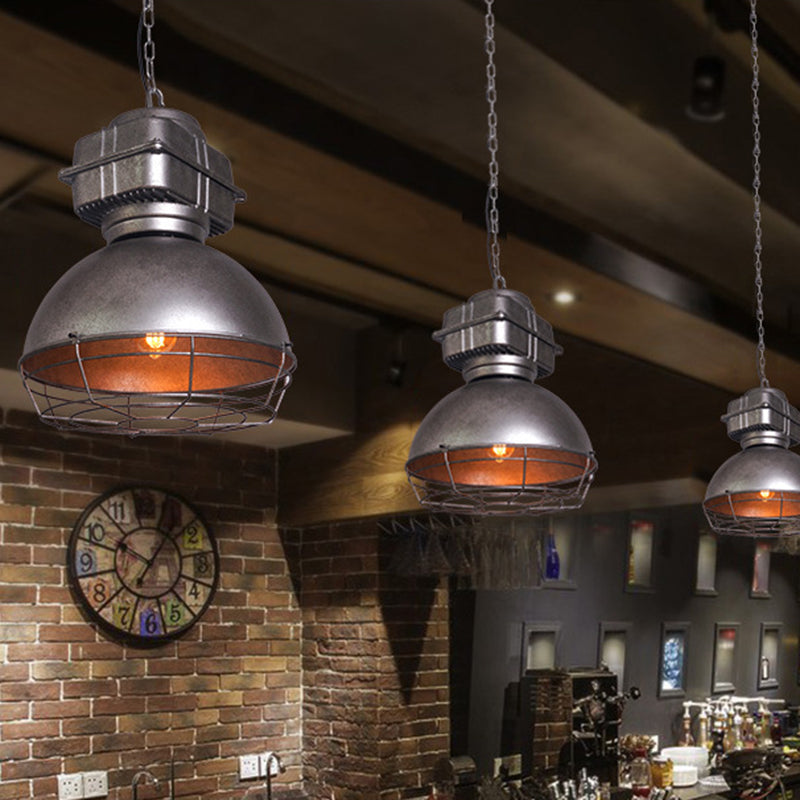 Contemporary Industrial Semicircle Stainless Steel Aluminum 1 - Light Pendant Light For Dining Room