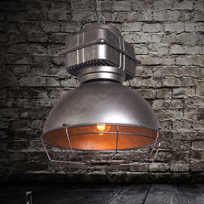 Contemporary Industrial Semicircle Stainless Steel Aluminum 1 - Light Pendant Light For Dining Room