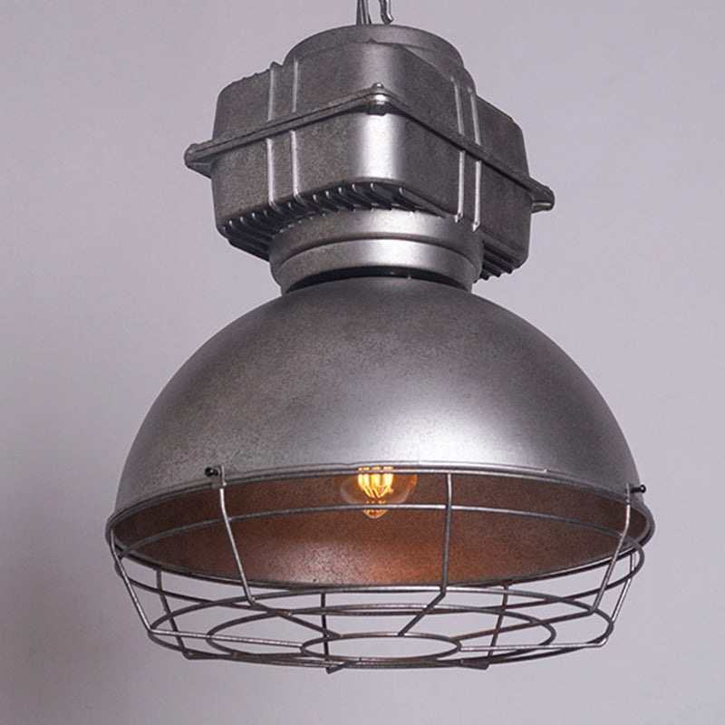 Contemporary Industrial Semicircle Stainless Steel Aluminum 1 - Light Pendant Light For Dining Room