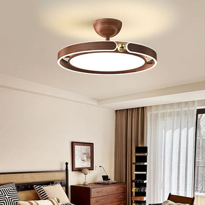 Contemporary Retro Round Dome Acrylic Iron LED Semi-Flush Mount Ceiling Light For Bedroom