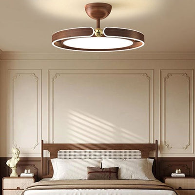 Contemporary Retro Round Dome Acrylic Iron LED Semi-Flush Mount Ceiling Light For Bedroom