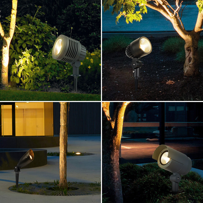 Contemporary Industrial Waterproof Aluminum Hardware LED Outdoor Lawn Ground Insert Light For Garden