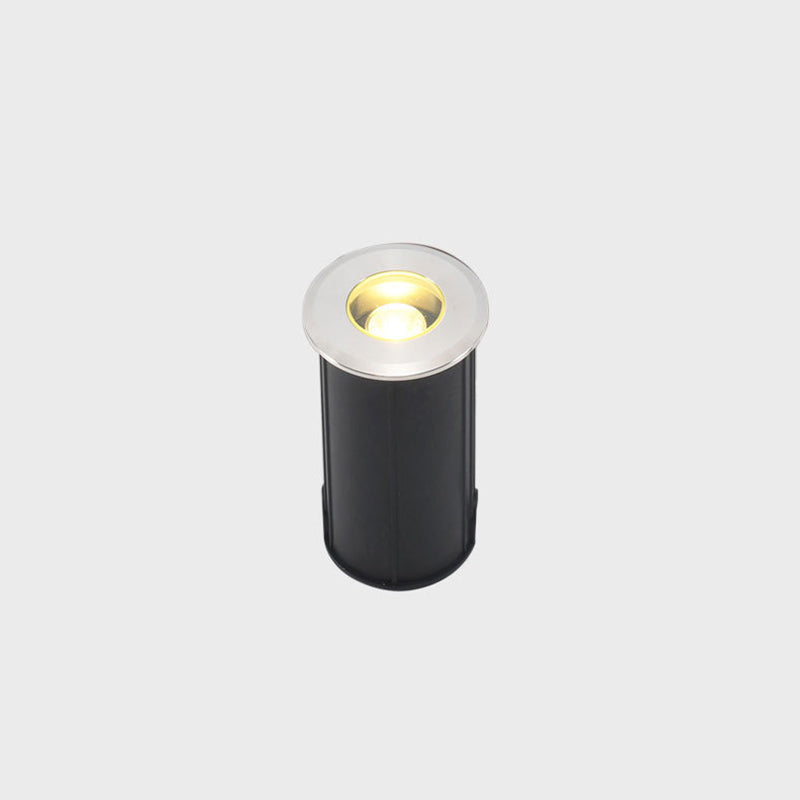 Modern Simplicity Cylinder Waterproof Stainless Steel Plastic Glass LED Buried Landscape Lighting Outdoor Light For Hallways