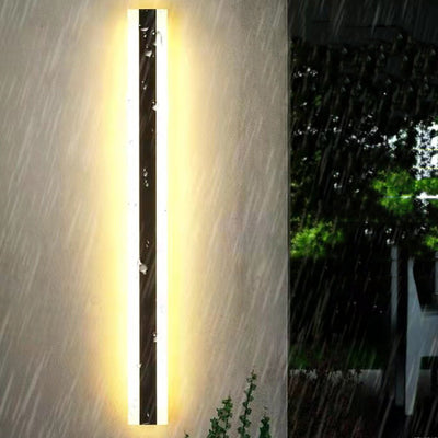 Modern Minimalist Waterproof Long Stick Iron Acrylic LED Wall Sconce Lamp For Outdoor Patio