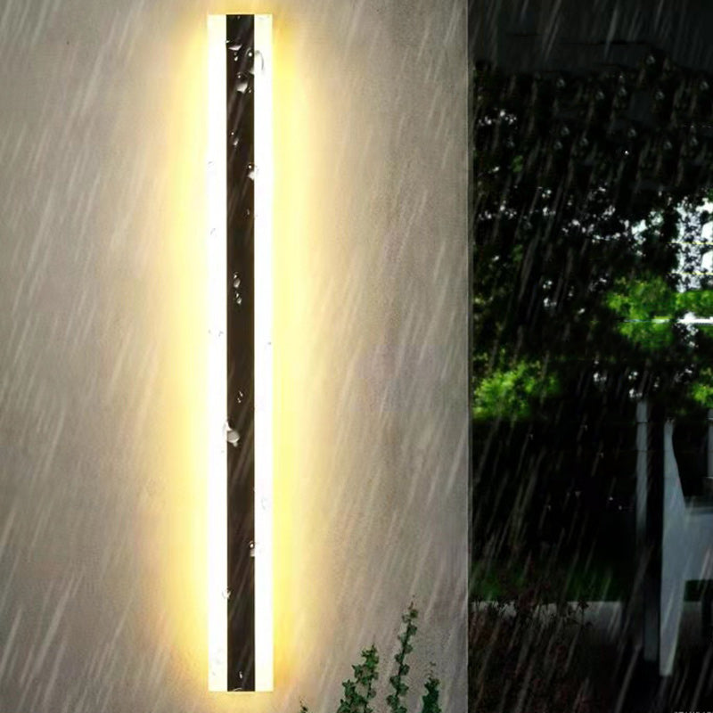 Modern Minimalist Waterproof Long Stick Iron Acrylic LED Wall Sconce Lamp For Outdoor Patio