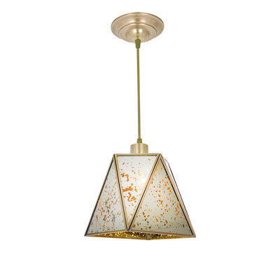 Contemporary Nordic Cone Full Copper Glass Lampshade 1 - Light Pendant Light For Dining Room