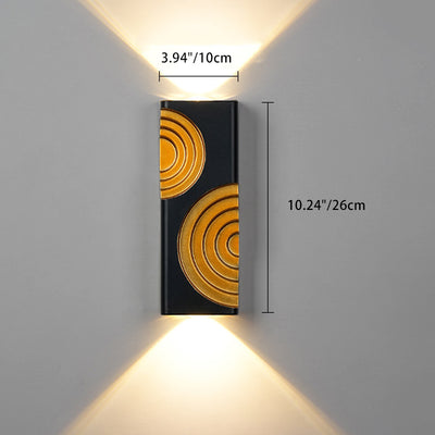 Moderne Einfachheit Polygon Aluminium wasserdicht 3/5/7 - Licht LED Wandleuchte Lampe für Außenterrassen 