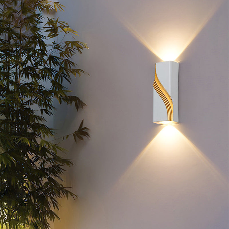 Moderne Einfachheit Polygon Aluminium wasserdicht 3/5/7 - Licht LED Wandleuchte Lampe für Außenterrassen 