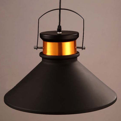 Contemporary Industrial Full Iron Lampshade Hardware 1 - Light Pendant Light For Dining Room