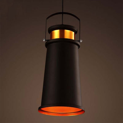 Contemporary Industrial Full Iron Lampshade Hardware 1 - Light Pendant Light For Dining Room