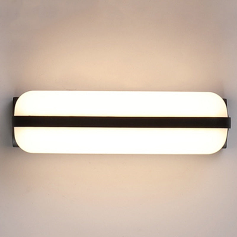 Modern Art Deco Waterproof Cylinder Aluminum PC LED Wall Sconce Lamp For Outdoor Patio