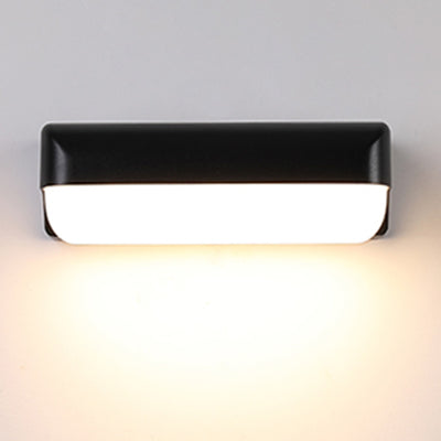 Modern Art Deco Waterproof Cylinder Aluminum PC LED Wall Sconce Lamp For Outdoor Patio