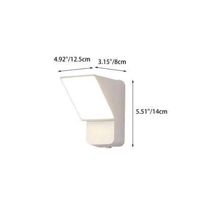 Modern Simplicity Waterproof Rotatable Aluminum Lampshade LED Wall Sconce Lamp For Outdoor Patio