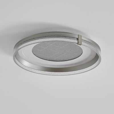 Contemporary Luxury Round Acrylic Iron Aluminum LED Flush Mount Ceiling Light For Bedroom