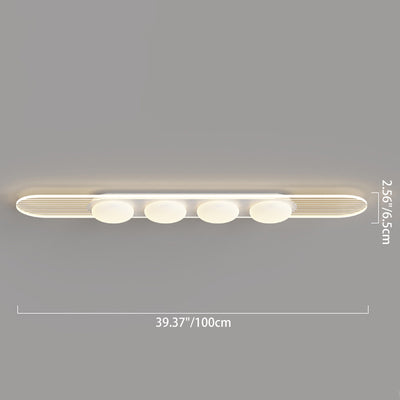 Zeitgenössische nordische Massivholz-Acryl-runde LED-Unterputz-Deckenleuchte für Schlafzimmer 