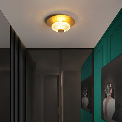 Moderne Einfachheit Runde Quadratische Acryl Eisen LED Semi-Flush Mount Deckenleuchte für Flure 