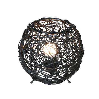 Contemporary Creative Rattan Weaving Bird's Nest 1 - Light Table Lamp For Living Room