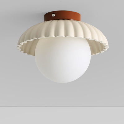 Plafonnier semi-affleurant de bâti du PE LED de matériel rond de simplicité moderne pour la chambre à coucher 