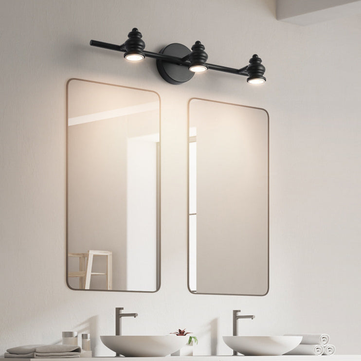 Modern Minimalist Hardware Iron LED Vanity Light Mirror Front Wall Sconce Lamp For Bathroom