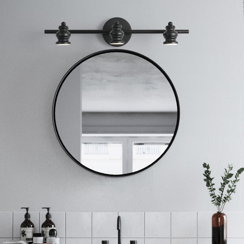 Modern Minimalist Hardware Iron LED Vanity Light Mirror Front Wall Sconce Lamp For Bathroom