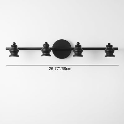 Moderne minimalistische Hardware Eisen LED Waschtischleuchte Spiegel Front Wand Wandleuchte für Badezimmer 