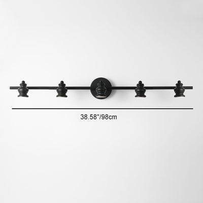 Modern Minimalist Hardware Iron LED Vanity Light Mirror Front Wall Sconce Lamp For Bathroom