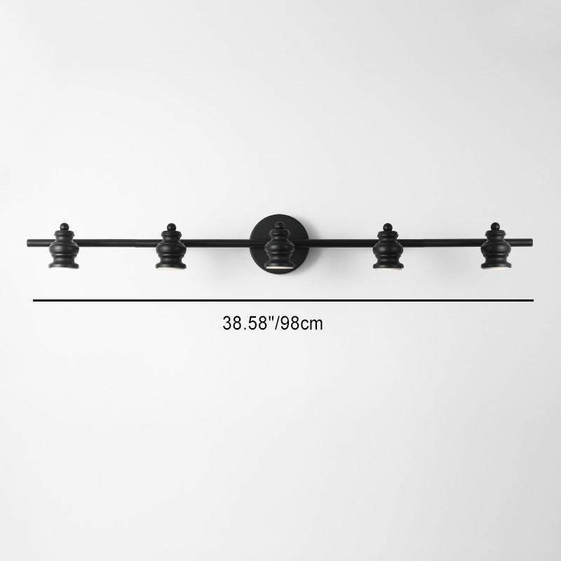 Moderne minimalistische Hardware Eisen LED Waschtischleuchte Spiegel Front Wand Wandleuchte für Badezimmer 