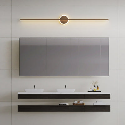 Lámpara Aplique de Pared Frontal de Espejo con Luz LED de Tira Rectangular Minimalista 